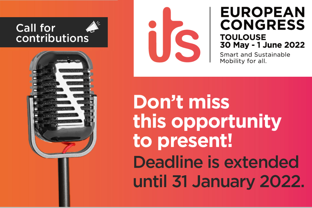 ITS European Congress 2022: Deadline for Call for Contributions extended